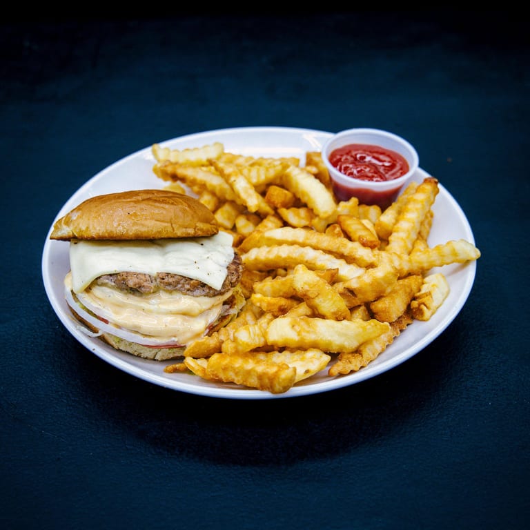 Delicious Turkey Cheeseburger